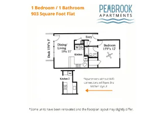 1x1 flat 903 sq feet