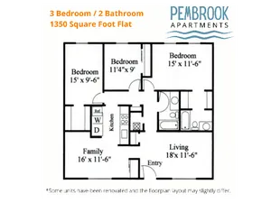 3x2 flat 1350 sq feet