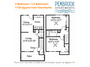 2x1.5 townhouse - F building with washer and dryer connections