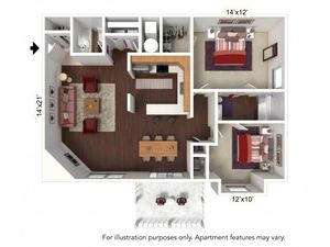 Floor Plan 2 | Windsong Place Apartments