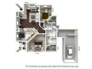 Floor Plan 9 | Renaissance Apartments Williamsville Ny | Renaissance Place Apartments