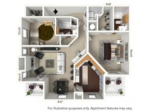 Floor Plan 11 | Apartments For Rent In Williamsville Ny | Renaissance Place Apartments