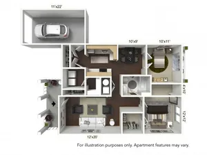 2 Bdrm Floor Plan | Williamsville ApartmentsApartments For RentApartments Williamsville Ny | StoneGate Apartment Homes