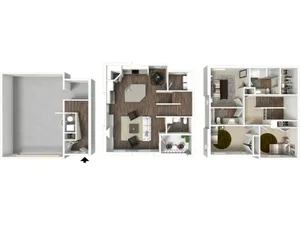 3 Bed 2.5 Bath Canyon Floor Plan