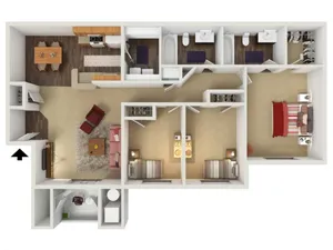3 bed/2 bath