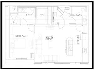 1 Bedroom Floor Plan