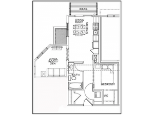 1 Bedroom Floor Plan