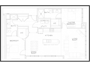 2 Bedroom Floor Plan