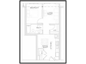 1 Bedroom Floor Plan