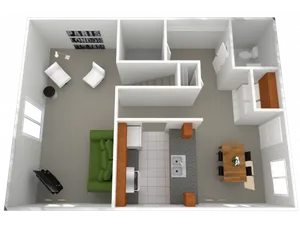 4 Bed, 4.5 Bath: Main Floor