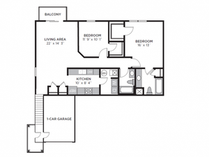 Chase Flat B | 2 Bedroom Apartment Home | LC New Albany