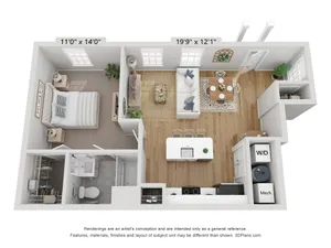 Bentley Flat (Renovated) | Floor Plan