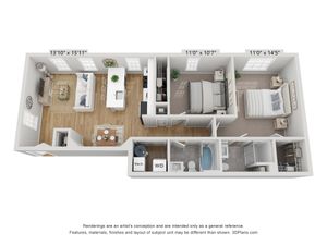 Stansbury Flat - Renovated | Floor Plan
