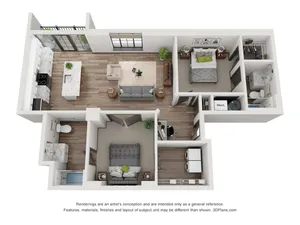 2x2 Floor Plan
