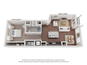 Greystone I Flat | Floor Plan