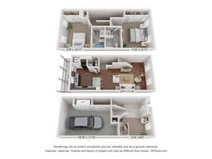 Stansbury Townhome | Floor Plan