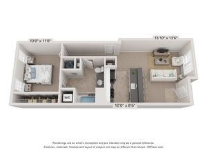 Greystone Flat I | Floor Plan