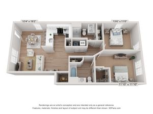 Greystone Flat II | Floor Plan