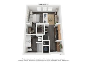 Studio B - R | Floor Plan