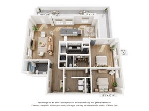 2BR Type S Floor Plan