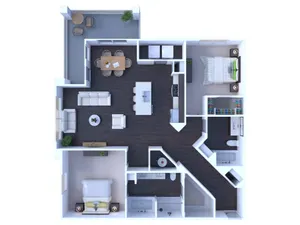 Two Bedroom 2 Bath