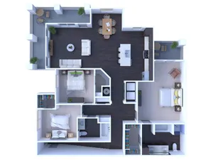 Three Bedroom Two Bath