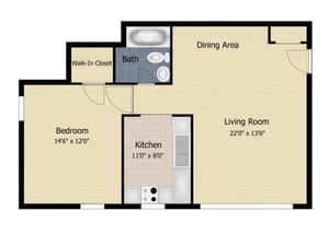1 bedroom