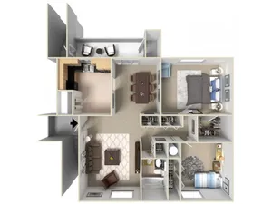 2 bedroom plan
