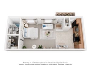Studio Floor Plan