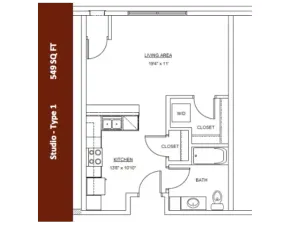 Type 1 Luxury Apartments Rochester MN | 501 on First
