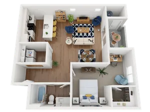 caspian floor plan 3d