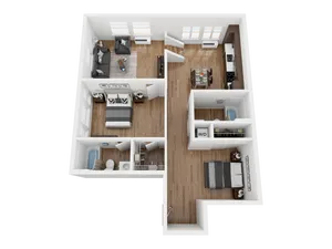 Hawthorne 26 - D1 Floorplan - Sauvie Island