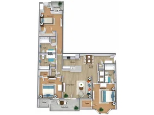 3 BEDROOM 3 BATH APARTMENT