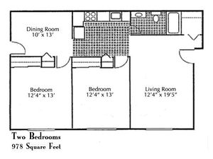 COURTYARD PRINCETON PLACE - Two Bedroom Deluxe
