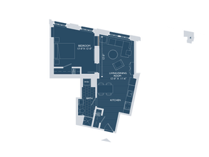 Floor Plan 2 | South Boston Apartments | 381 Congress