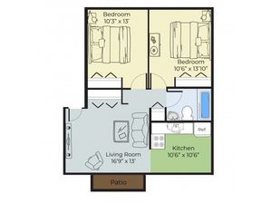 2 Bed