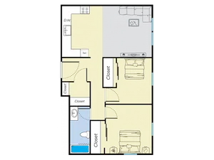 Two Bedroom Floor Plan