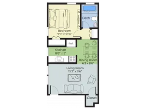 Cumberland - One Bedroom