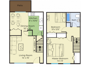 Two Bedroom Townhouse