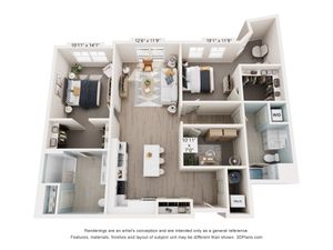 Taylor Pointe - Two-Bedroom Floorplan