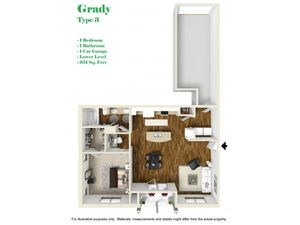 Kelly Reserve Apartments Overland Park Kansas Grady 3 Floor Plan