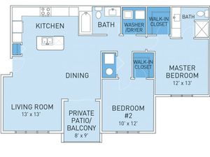 Floor Plan 1 | Ridge45 Apartments