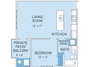 Floor Plan 2 | Ridge45 Apartments