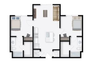 2 BEDROOM, 2 BATH