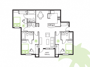 Cambridge at Southern-The Palms - 3 BEDROOM, 3 BATH