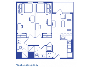 2 BEDROOM, 2 BATH D