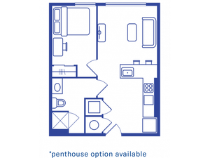 1 BEDROOM, 1 BATH A