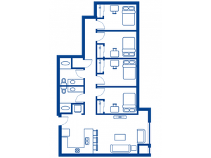 4 BEDROOM, 2 BATH