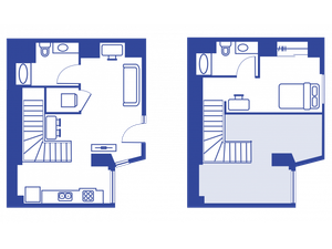 1 BEDROOM, 2 BATH TOWNHOME