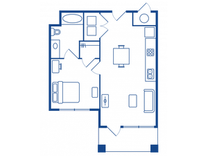 1 BEDROOM, 1 BATH A